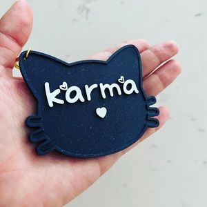 Taylor swift eras tour karma cat keychain bag charm
